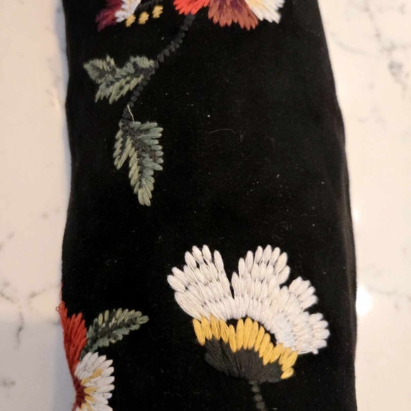 Sam Edelman Vena Women’s  Floral Embroidered Stretch Suede High Boots New - Picture 6 of 16